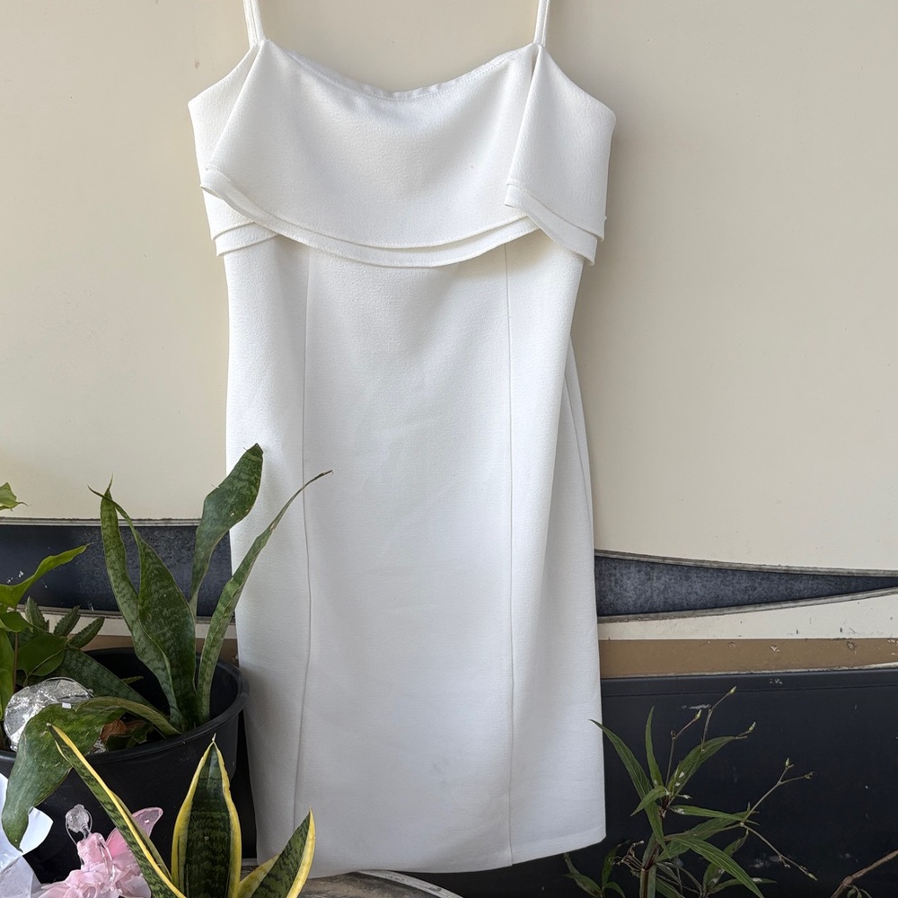 Karl Lagerfeld Strapless White Dress
